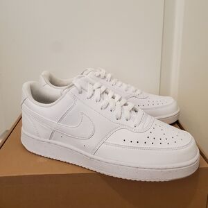 Nike Men's Court Vision White Sneakers